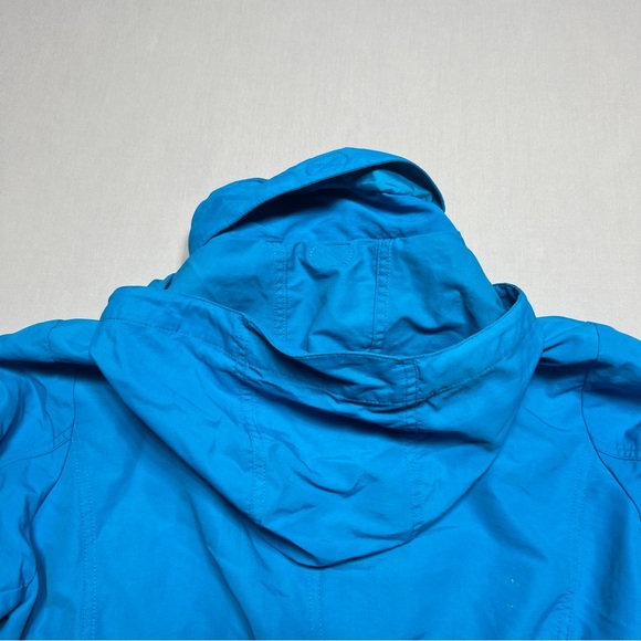 Lands End Womens Rain Jacket Sz M 10-12 Hood Pockets Full Zip Nylon Wind Weather - Picture 13 of 13